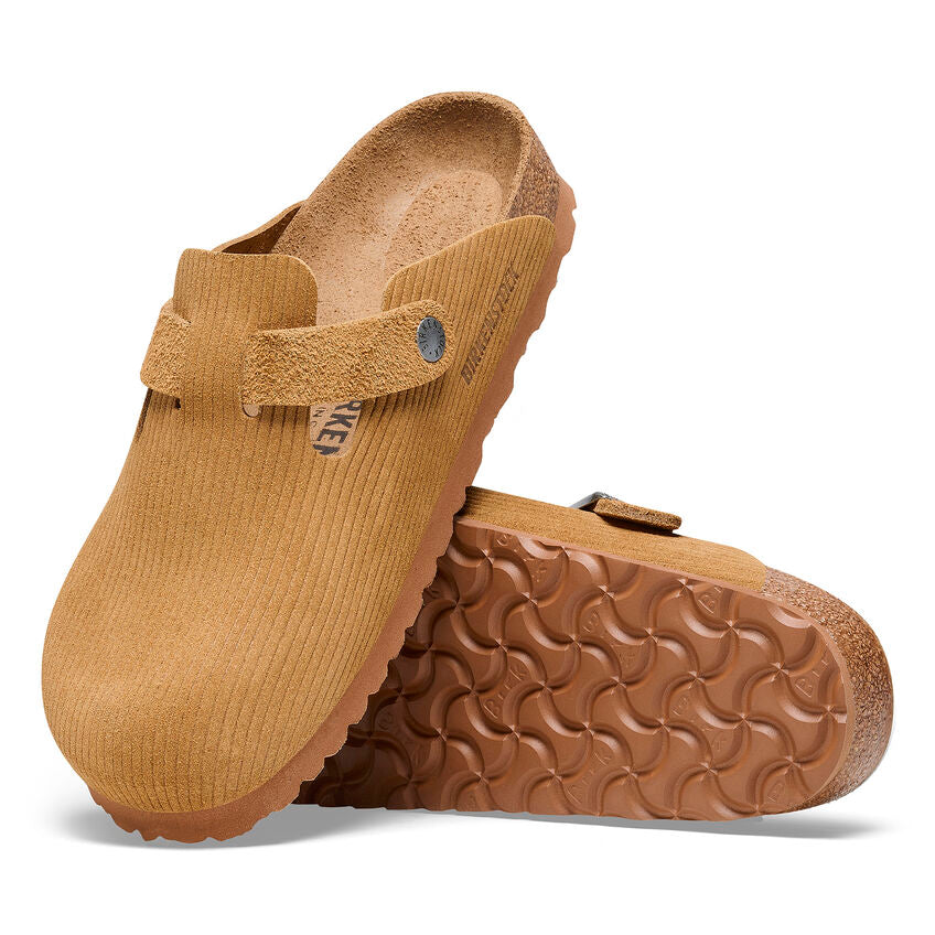 Birkenstock Boston Corduroy Cork Brown בירקנשטוק בוסטון נשים קורדרוי חום