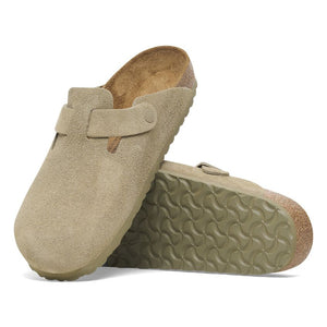 בירקנשטוק כפכפי יוניסקס בוסטון חאקי Birkenstock Boston Faded Khaki