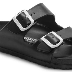 בירקנשטוק כפכפי נשים Birkenstock Arizona EVA Jet Black White Buckle