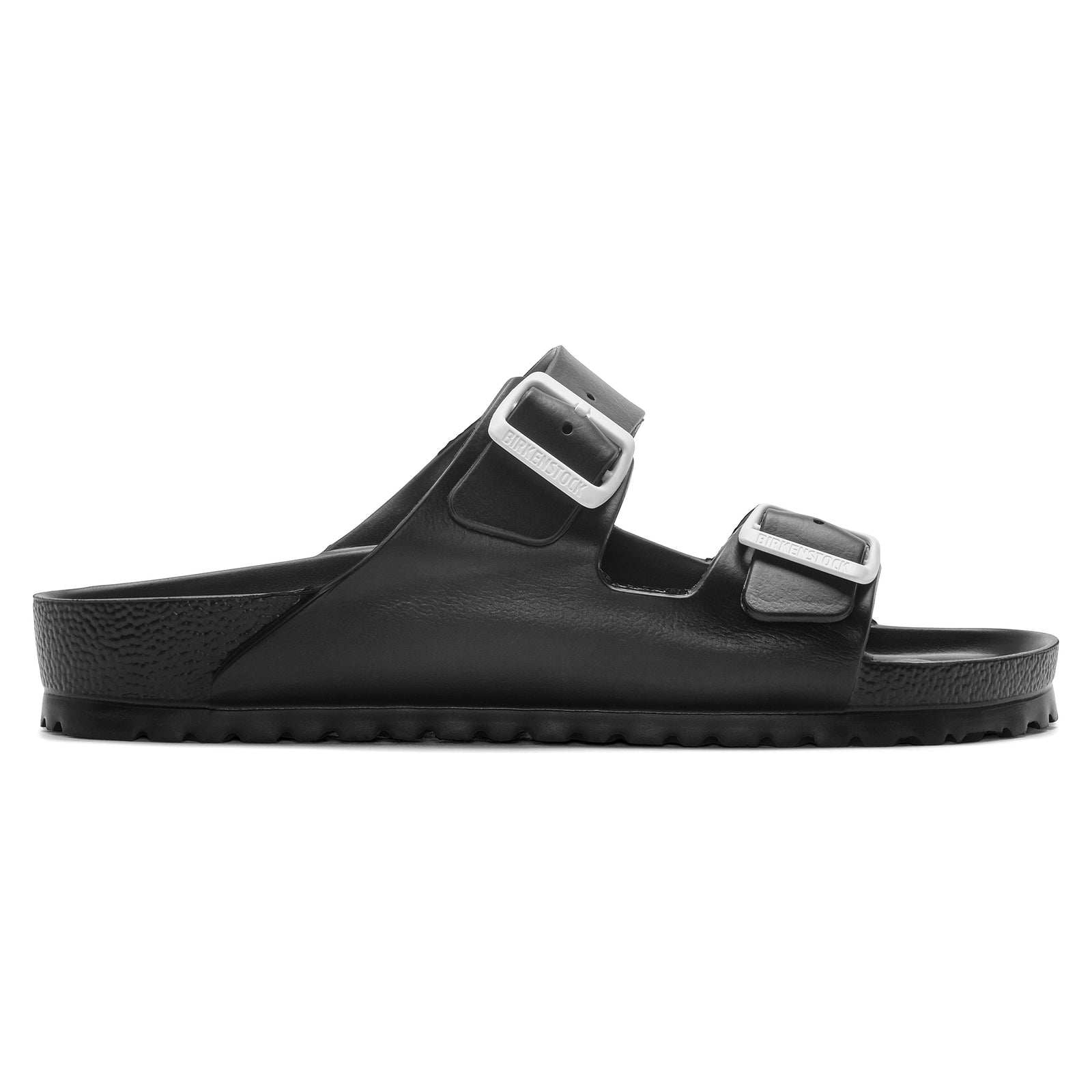 בירקנשטוק כפכפי נשים Birkenstock Arizona EVA Jet Black White Buckle