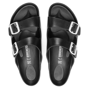 בירקנשטוק כפכפי נשים Birkenstock Arizona EVA Jet Black White Buckle