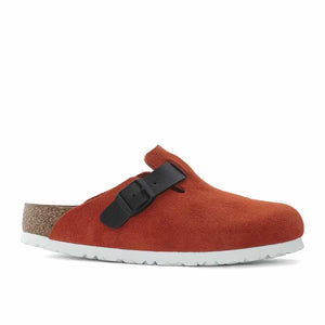 Birkenstock Boston Tomato Black כפכפי בירקנשטוק בוסטון אדום שחור לנשים