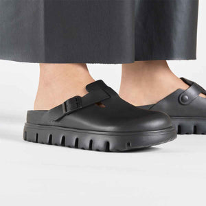 Birkenstock Boston Chunky EXQ LE Black כפכפי בירקנשטוק בוסטון צאנקי שחור