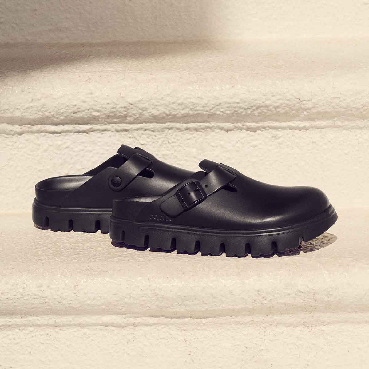 Birkenstock Boston Chunky EXQ LE Black כפכפי בירקנשטוק בוסטון צאנקי שחור