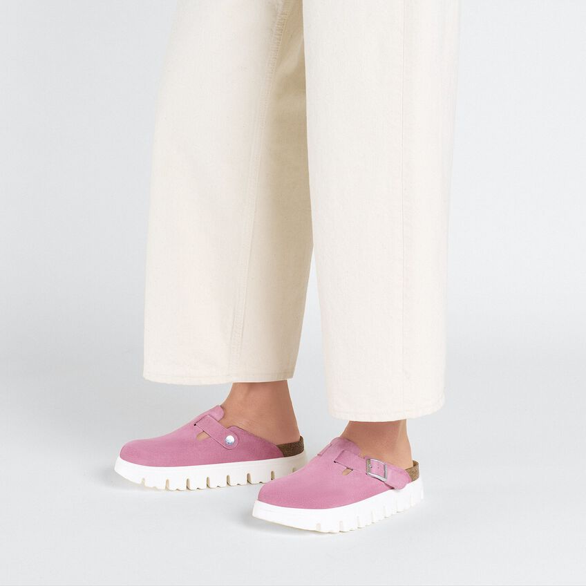 Birkenstock Boston PAP Chunky Candy Pink כפכפי בוסטון צאנקי ורוד