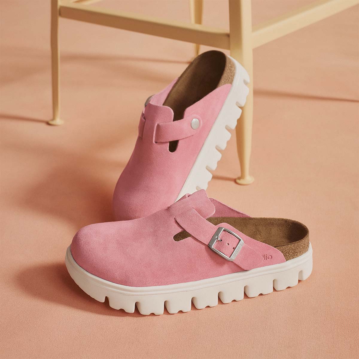Birkenstock Boston PAP Chunky Candy Pink כפכפי בוסטון צאנקי ורוד