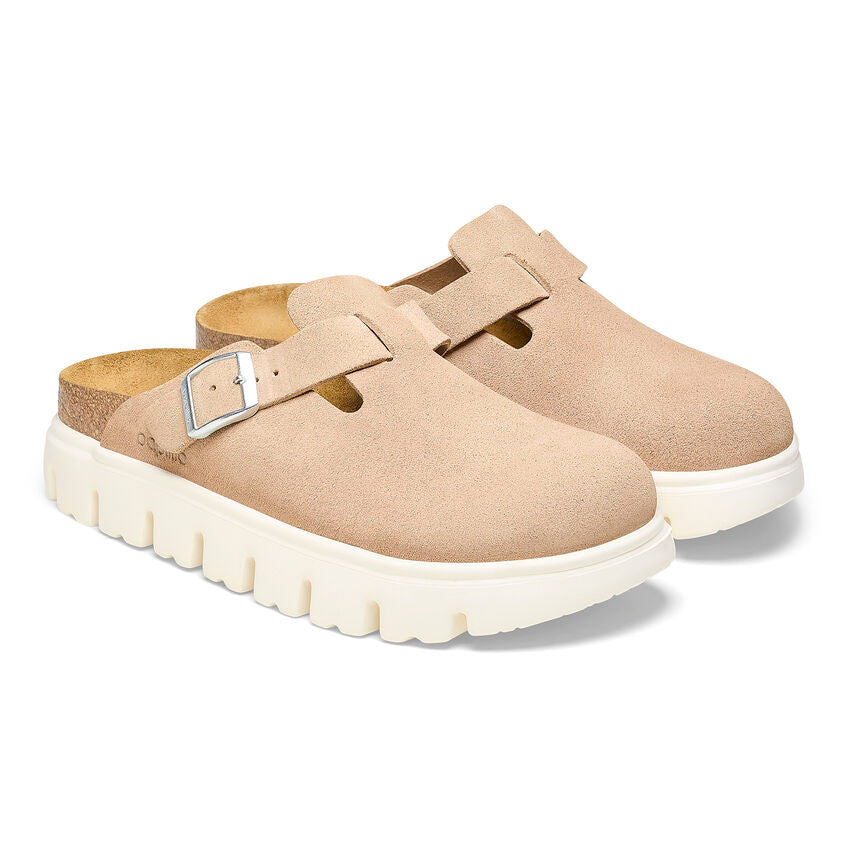 Birkenstock Boston PAP Chunky Warm Sand כפכפי בוסטון נשים צאנקי סנד