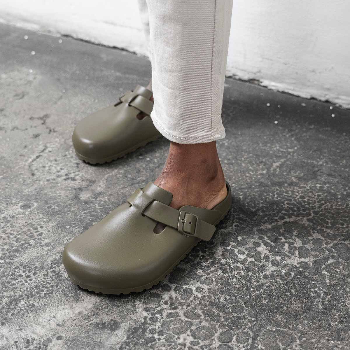 Birkenstock Boston EVA Khaki כפכפי בירקנשטוק לגברים בוסטון חאקי
