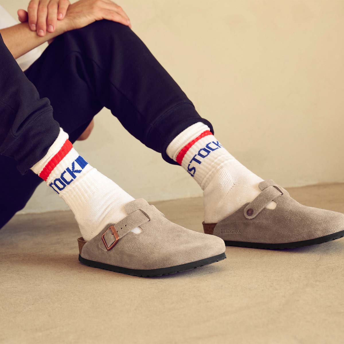 Birkenstock Cotton Tennis Socks White גרבי בירקנשטוק