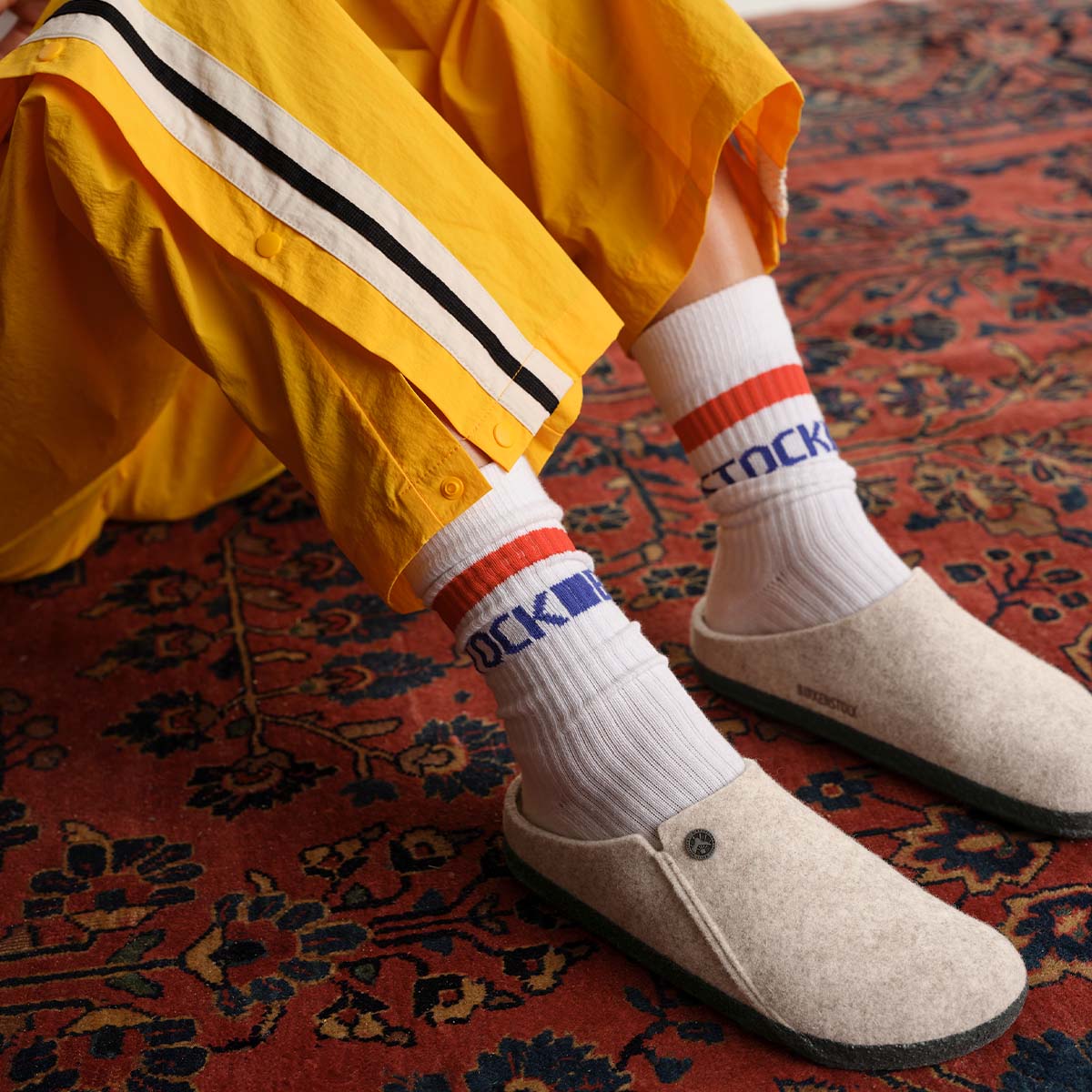 Birkenstock Cotton Tennis Socks White גרבי בירקנשטוק