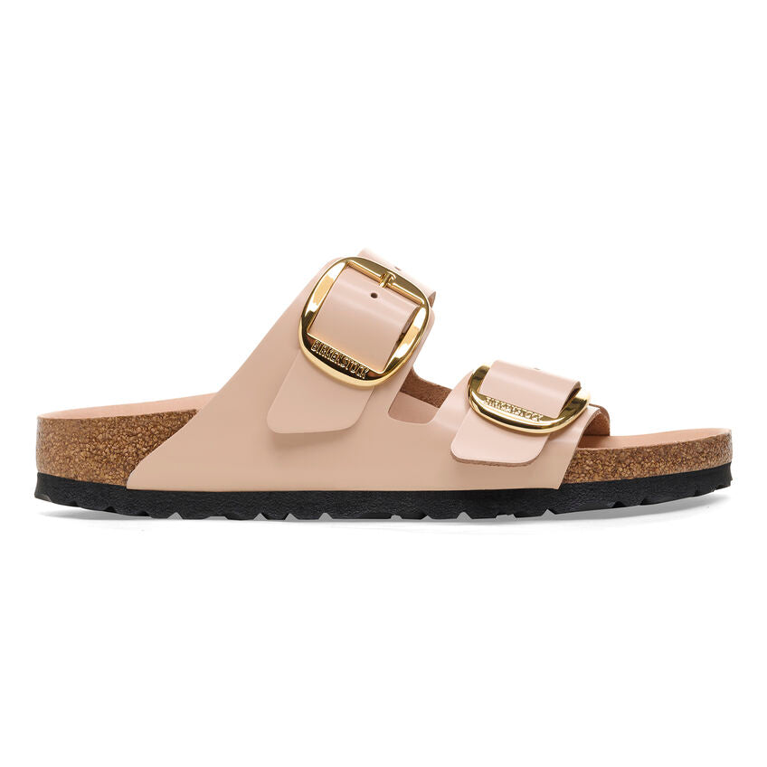 Birkenstock Arizona Big Buckle High Shine New Beige בירקנשטוק כפכפי נשים