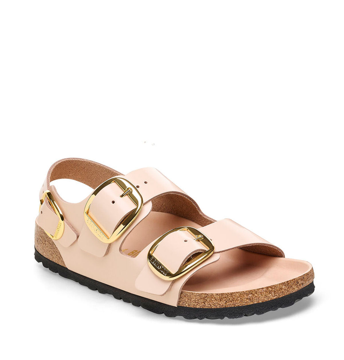Birkenstock Milano Big Buckle High Shine New Beige בירקנשטוק סנדלי נשים
