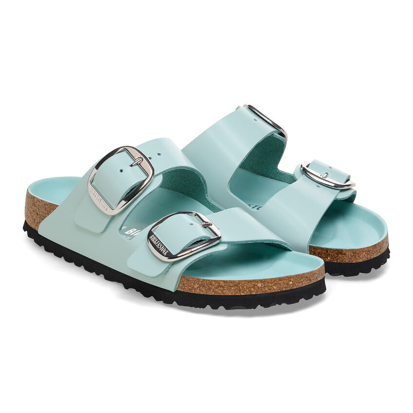 Birkenstock Arizona Big Buckle High Shine Surf Green בירקנשטוק כפכפי נשים