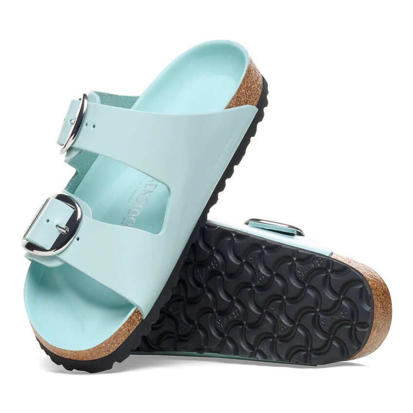 Birkenstock Arizona Big Buckle High Shine Surf Green בירקנשטוק כפכפי נשים