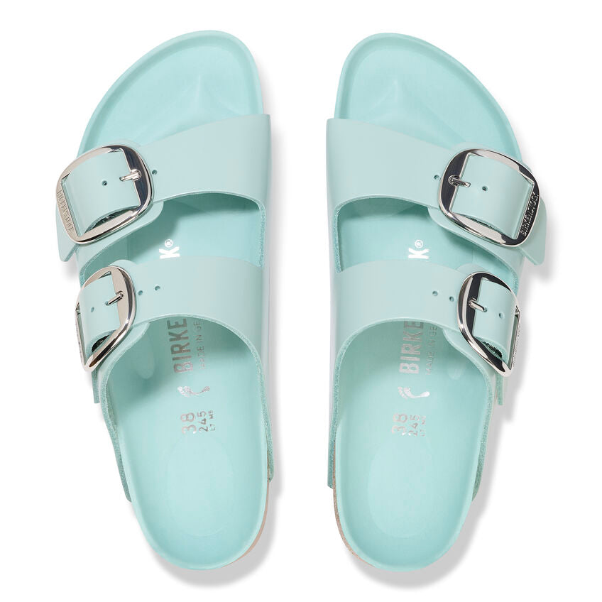 Birkenstock Arizona Big Buckle High Shine Surf Green בירקנשטוק כפכפי נשים