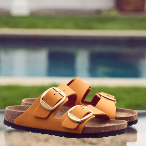 Birkenstock Arizona Big Buckle Burnt Orange בירקנשטוק כפכפי נשים