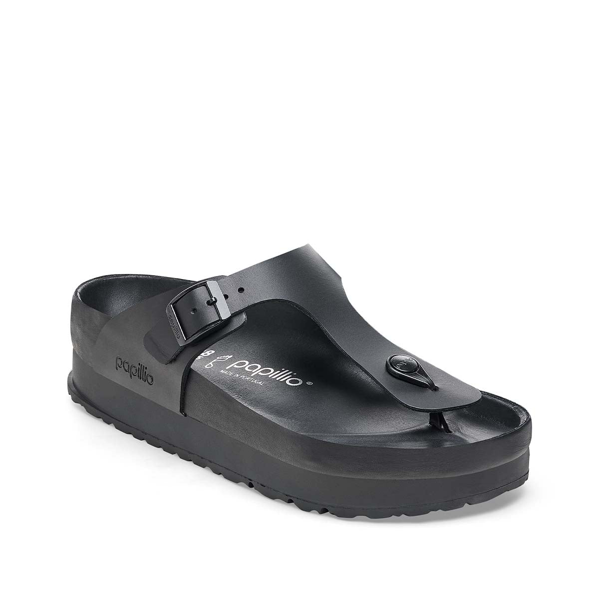 Birkenstock Gizeh PAP Flex Platform Black כפכפי בירקנשטוק גיזה פלטפורם שחור
