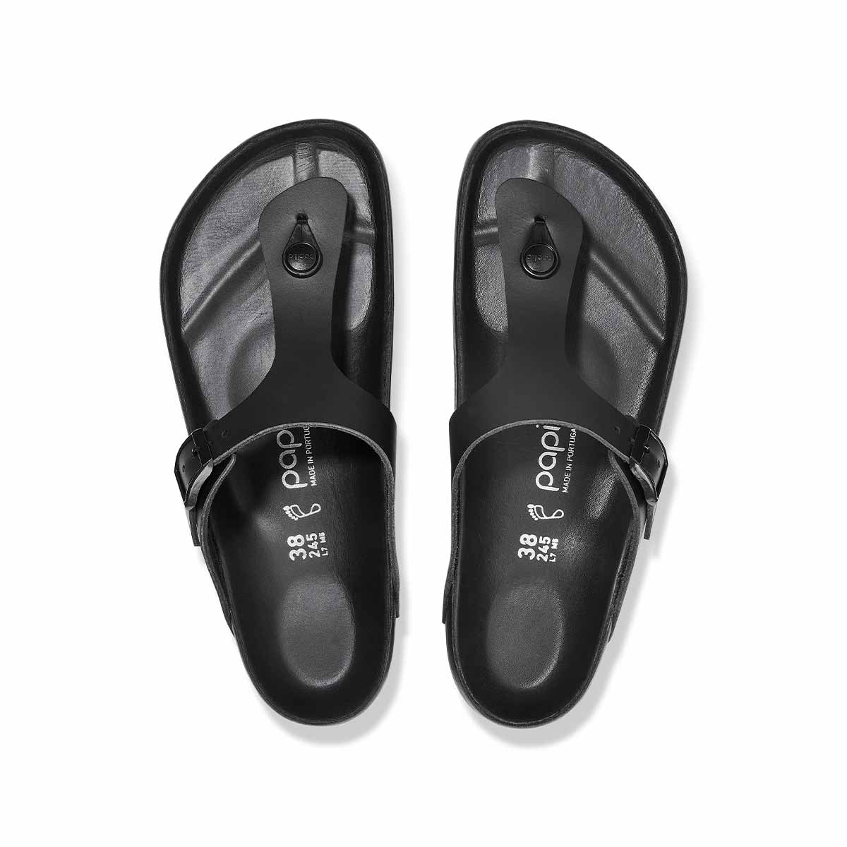Birkenstock Gizeh PAP Flex Platform Black כפכפי בירקנשטוק גיזה פלטפורם שחור