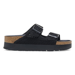 Birkenstock Arizona PAP French Piping Flex Platform Black כפכפי נשים שחור