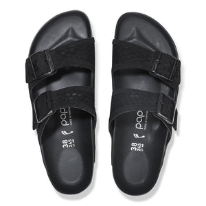 Birkenstock Arizona PAP French Piping Flex Platform Black כפכפי נשים שחור