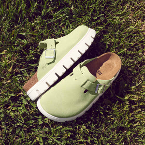 Birkenstock Boston PAP Chunky Faded Lime כפכפי בירקנשטוק בוסטון צאנקי ליים לנשים