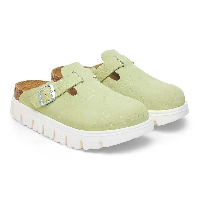 Birkenstock Boston PAP Chunky Faded Lime כפכפי בירקנשטוק בוסטון צאנקי ליים לנשים