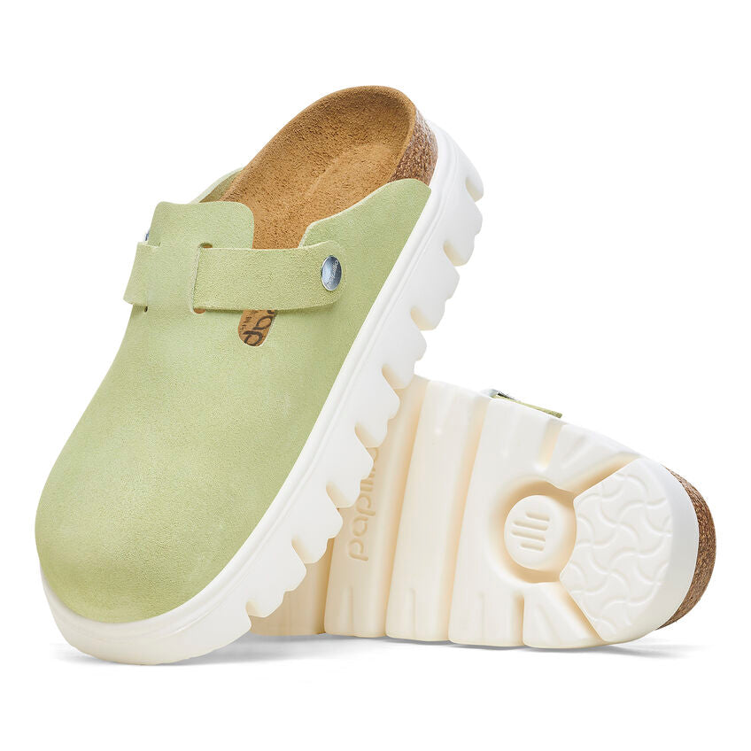 Birkenstock Boston PAP Chunky Faded Lime כפכפי בירקנשטוק בוסטון צאנקי ליים לנשים