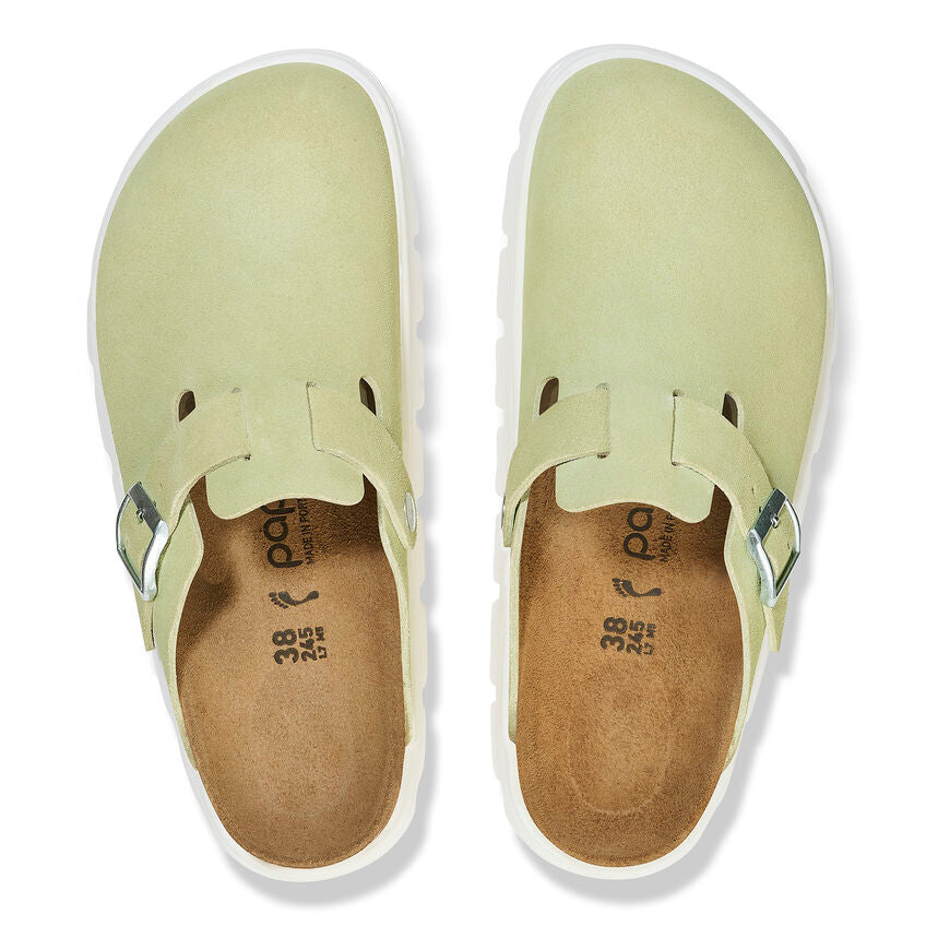 Birkenstock Boston PAP Chunky Faded Lime כפכפי בירקנשטוק בוסטון צאנקי ליים לנשים