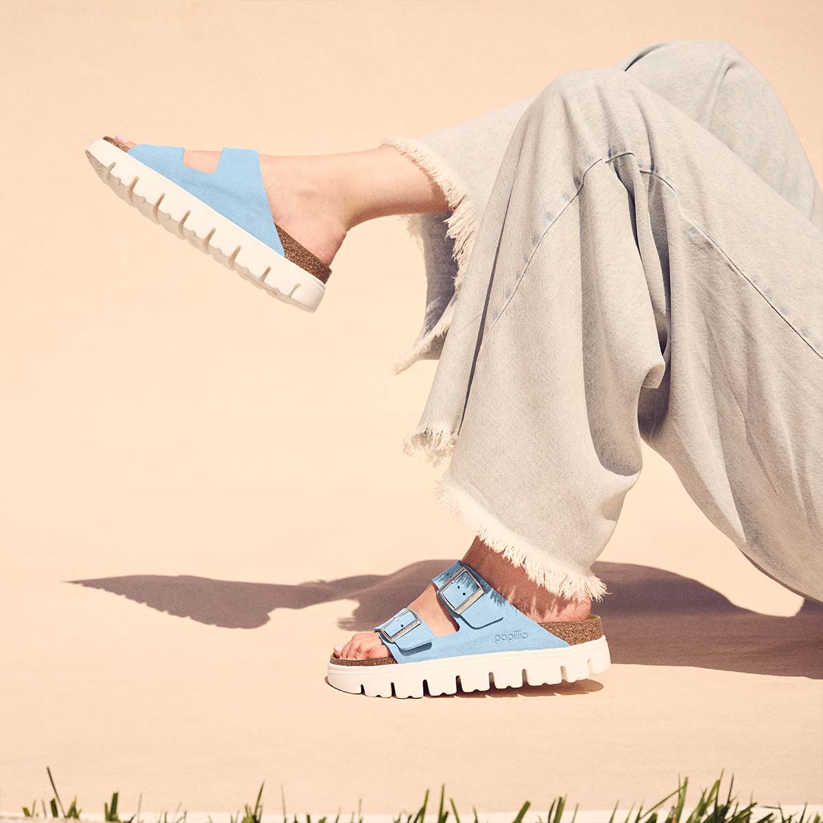 Birkenstock Arizona PAP Chunky Mineral Blue כפכפי נשים