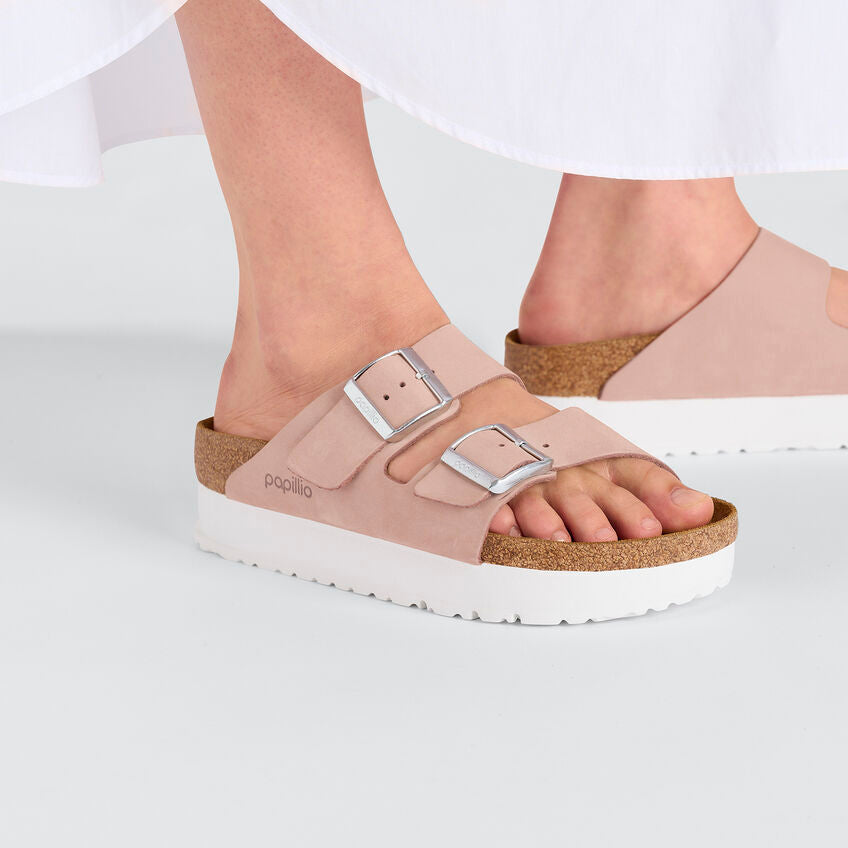 Birkenstock Arizona PAP Flex Platform Soft Pink כפכפי בירקנשטוק נשים