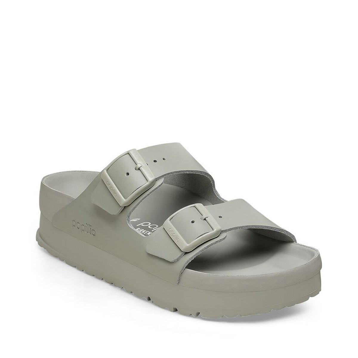 Birkenstock Arizona PAP Flex Platform Mineral Gray אריזונה פלקס פלטפורם אפור