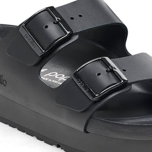 Birkenstock Arizona PAP Flex Platform Black כפכפי אריזונה פלקס פלטפורם שחור