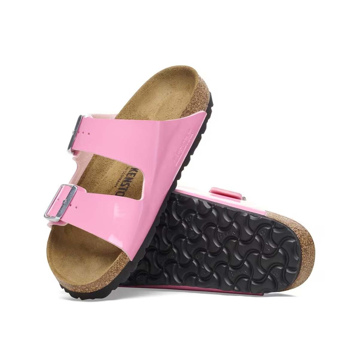 Birkenstock Arizona BS Patent Candy Pink Black בירקנשטוק כפכפי נשים