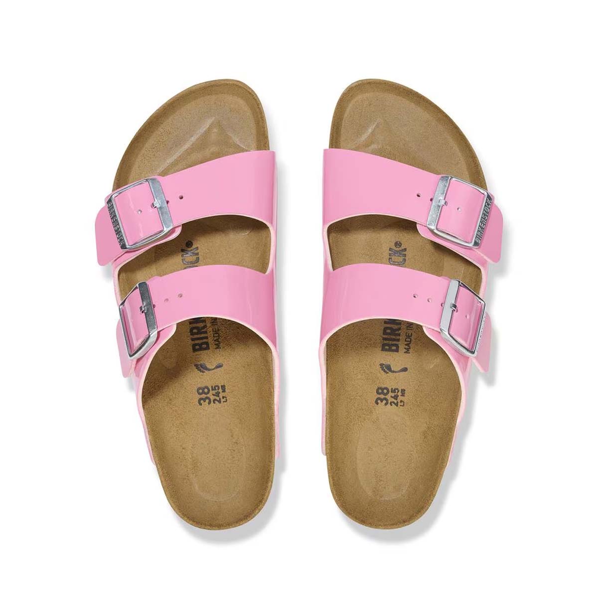 Birkenstock Arizona BS Patent Candy Pink Black בירקנשטוק כפכפי נשים