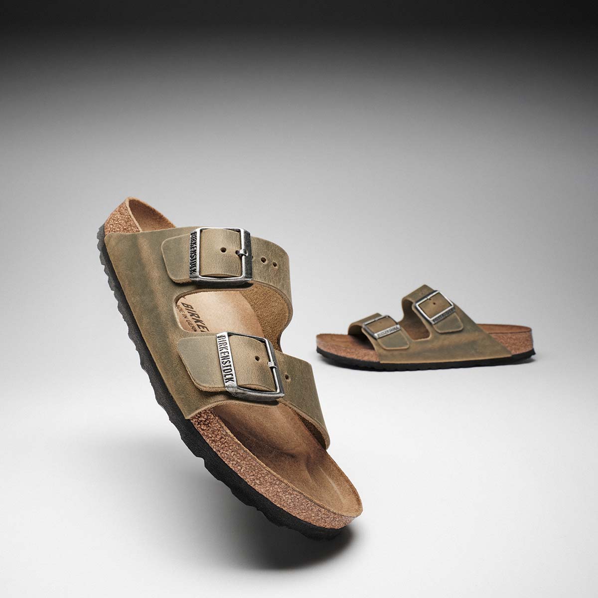 Birkenstock Arizona BS Faded Khaki כפכפי אריזונה חאקי לנשים