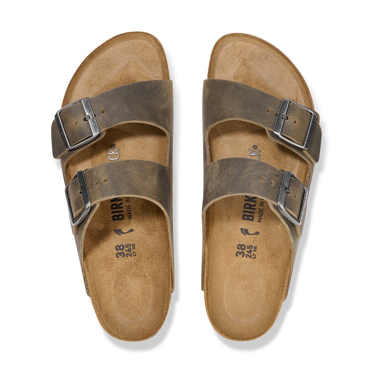 Birkenstock Arizona BS Faded Khaki כפכפי אריזונה חאקי לנשים