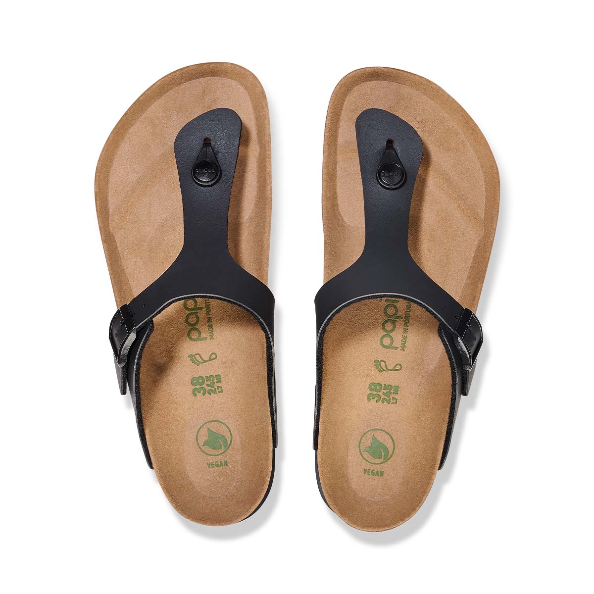 Birkenstock Gizeh PAP Flex Platform Black כפכפי בירקנשטוק לנשים גיזה פלטפורם שחור