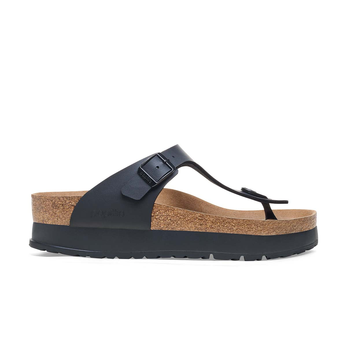 Birkenstock Gizeh PAP Flex Platform Black כפכפי בירקנשטוק לנשים גיזה פלטפורם שחור