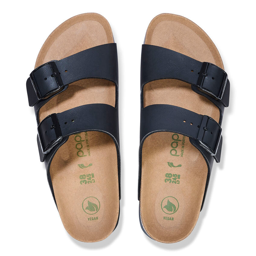 Birkenstock Arizona PAP Flex Platform Black כפכפי בירקנשטוק לנשים אריזונה פלקס שחור