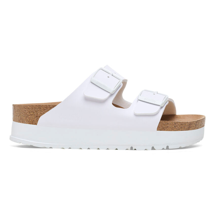 Birkenstock Arizona PAP Flex Platform White כפכפי בירקנשטוק נשים