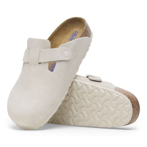 Birkenstock Boston BS Antique White בירקנשטוק כפכפי נשים בוסטון לבן עתיק