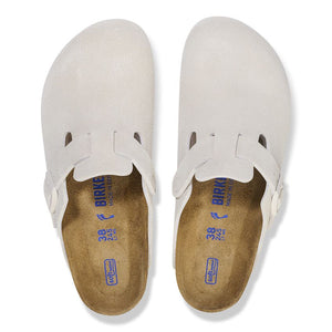 Birkenstock Boston BS Antique White בירקנשטוק כפכפי נשים בוסטון לבן עתיק