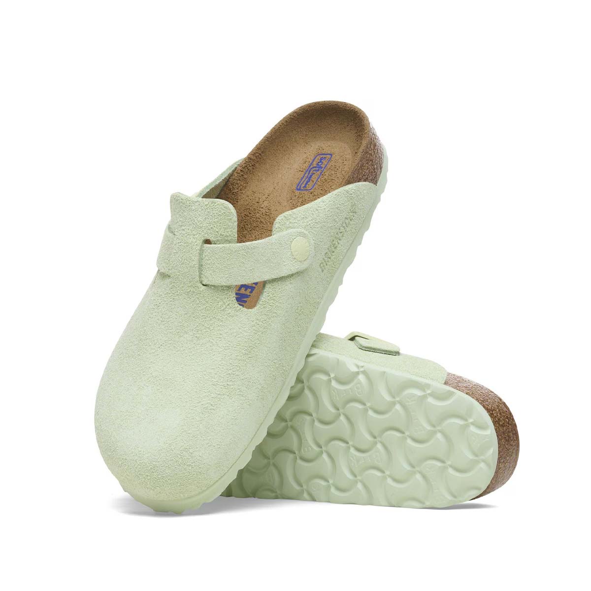 Birkenstock Boston BS Faded Lime כפכפי בירקנשטוק בוסטון ליים לנשים