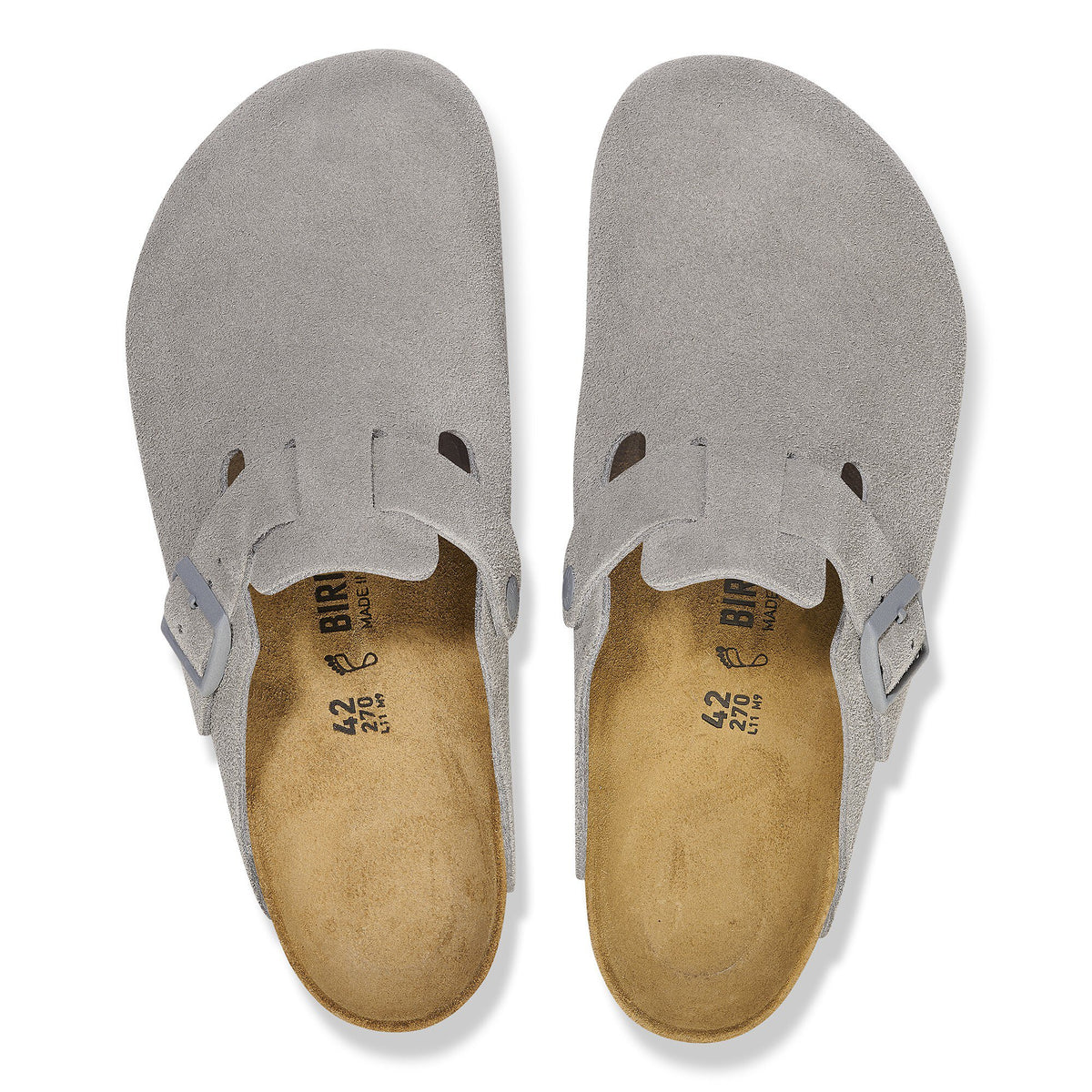 Birkenstock Boston BS Stone Coin בירקנשטוק כפכפי גברים בוסטון סטון