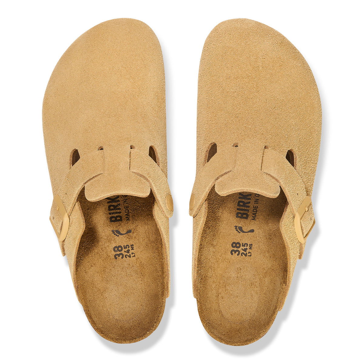 Birkenstock Boston BS Latte Cream בוסטון קרם לאטה