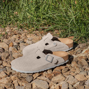 Birkenstock Boston BS Stone Coin בירקנשטוק כפכפי נשים בוסטון סטון