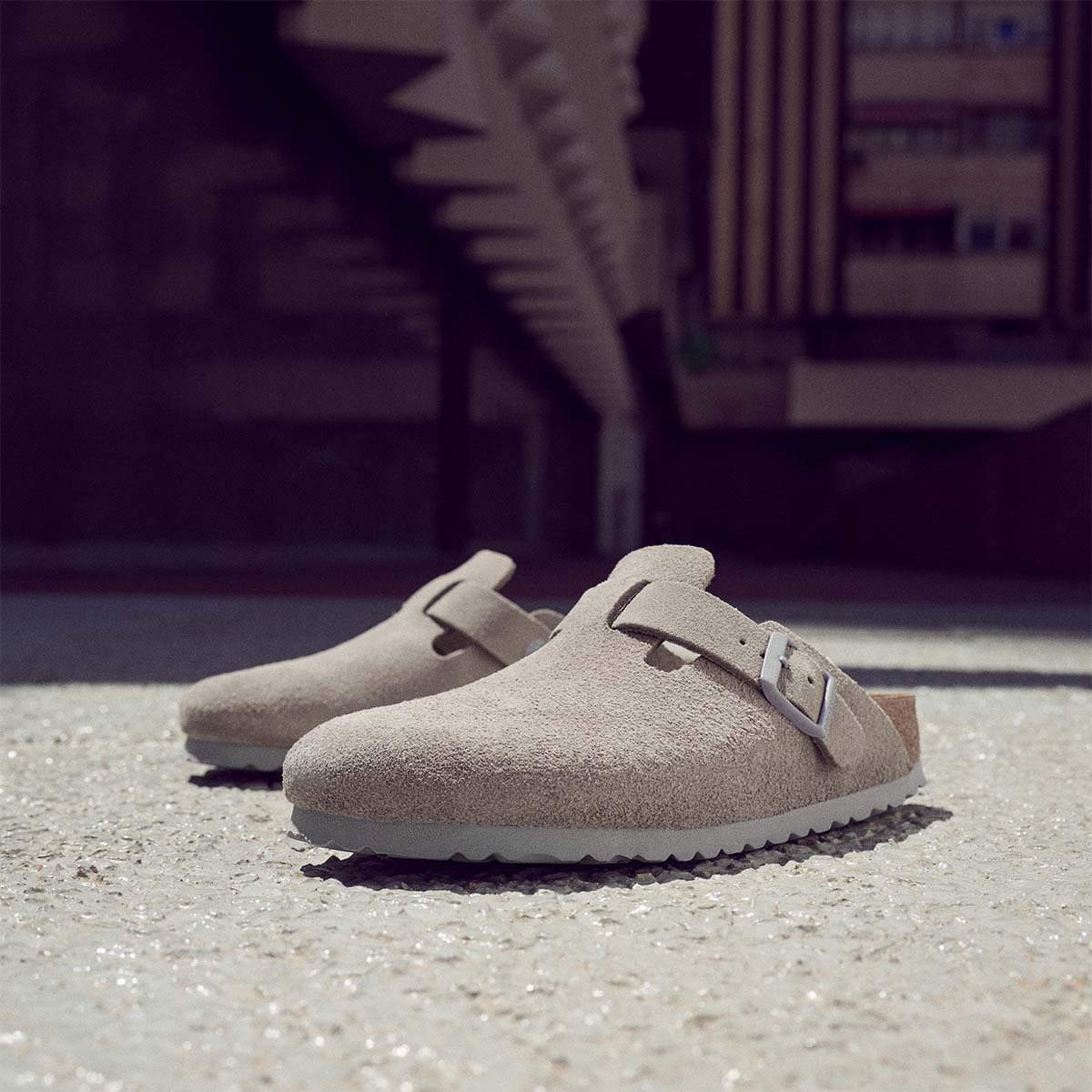 Birkenstock Boston BS Stone Coin בירקנשטוק כפכפי גברים בוסטון סטון