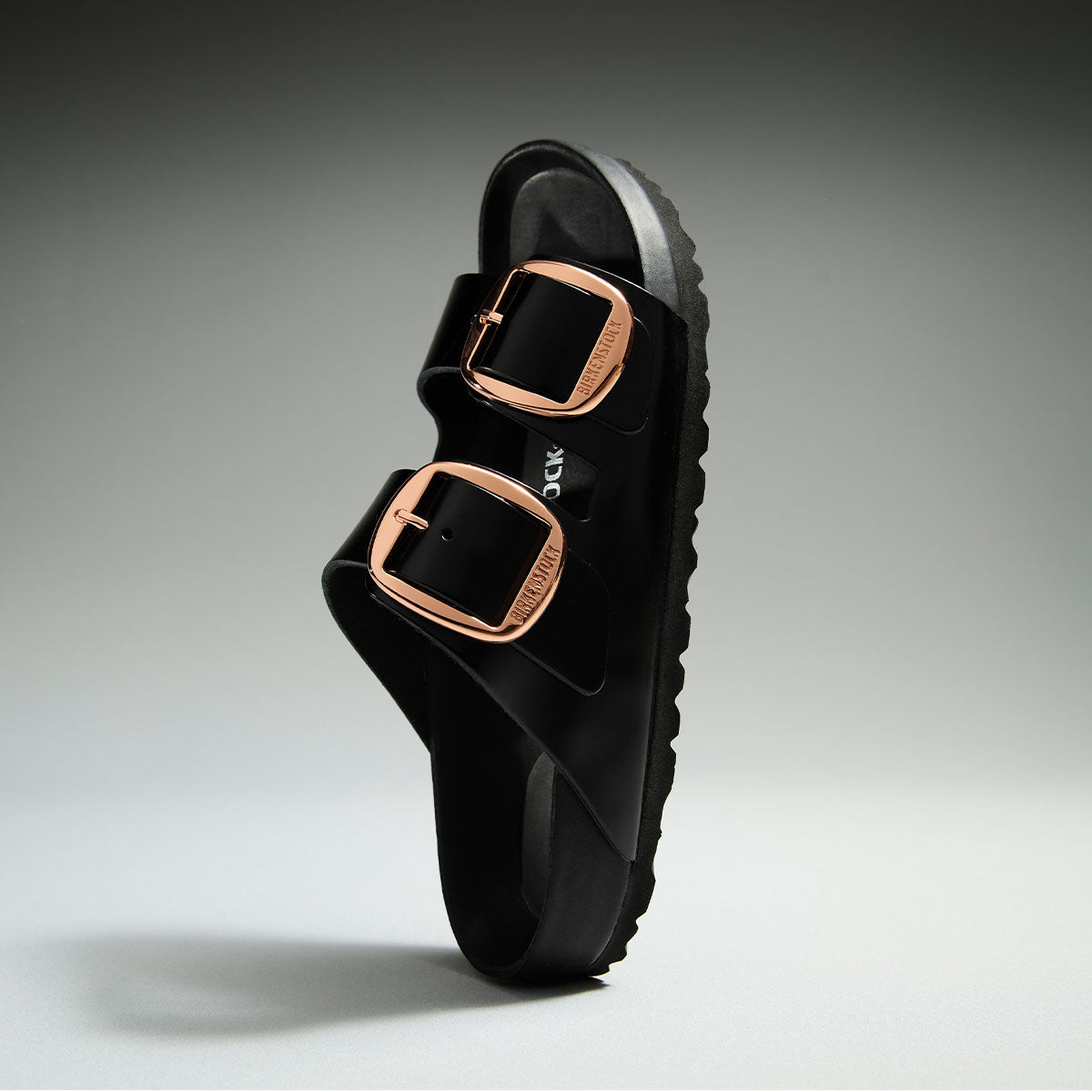 Birkenstock Arizona BB EXQ High-Shine Black כפכפי בירקנשטוק אריזונה אבזם שחור