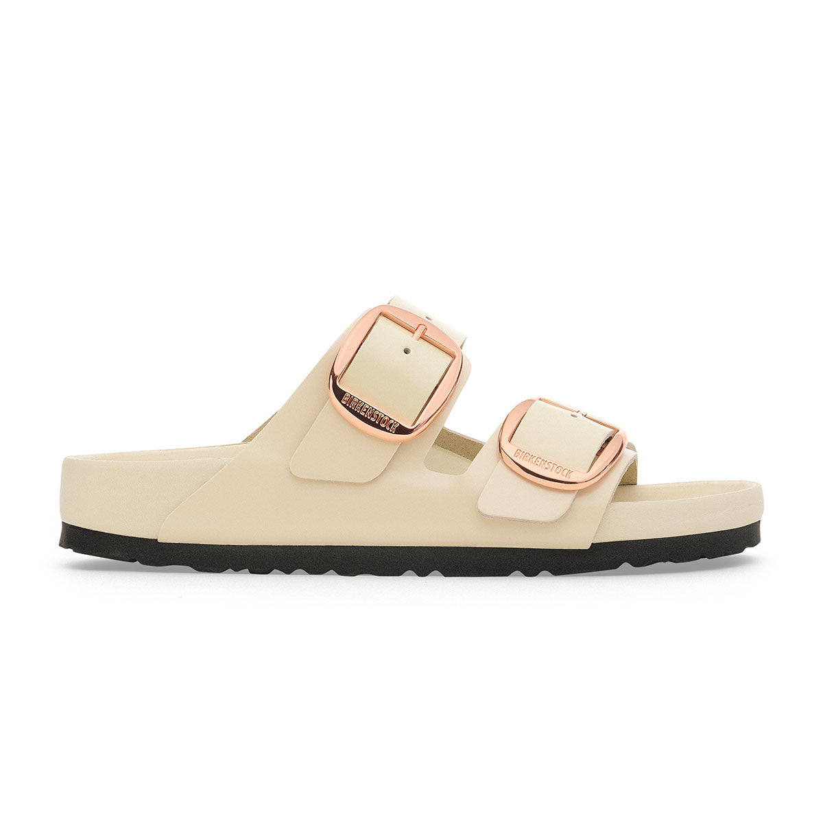 Birkenstock Arizona Big Buckle EXQ High-Shine Ecru כפכפי בירקנשטוק אריזונה אבזם בז