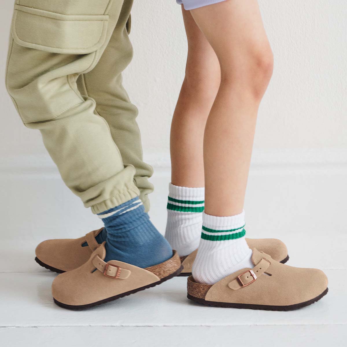 Birkenstock Boston Kids Taupe כפכפי בוסטון טיופ ילדים